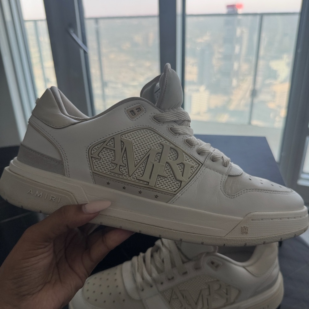 AMIRI Cream and White Men's Sneakers